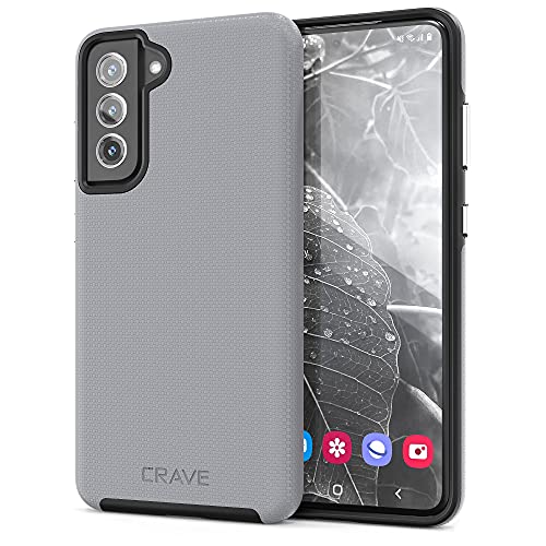 Image of Crave for Galaxy S21 FE Case, Shockproof Protection Dual Layer for Samsung Galaxy S21 FE 5G (6.4 inch) - Slate