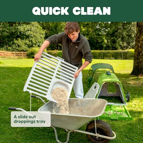 Image of Omlet Eglu Go Chicken Coop | Compact Starter or Croody Coop | Ideal for up to 3 Large Hens or 4 Bantams | Easy to Clean Plastic Chicken House | Climate Controlled for All Weather | Coop only