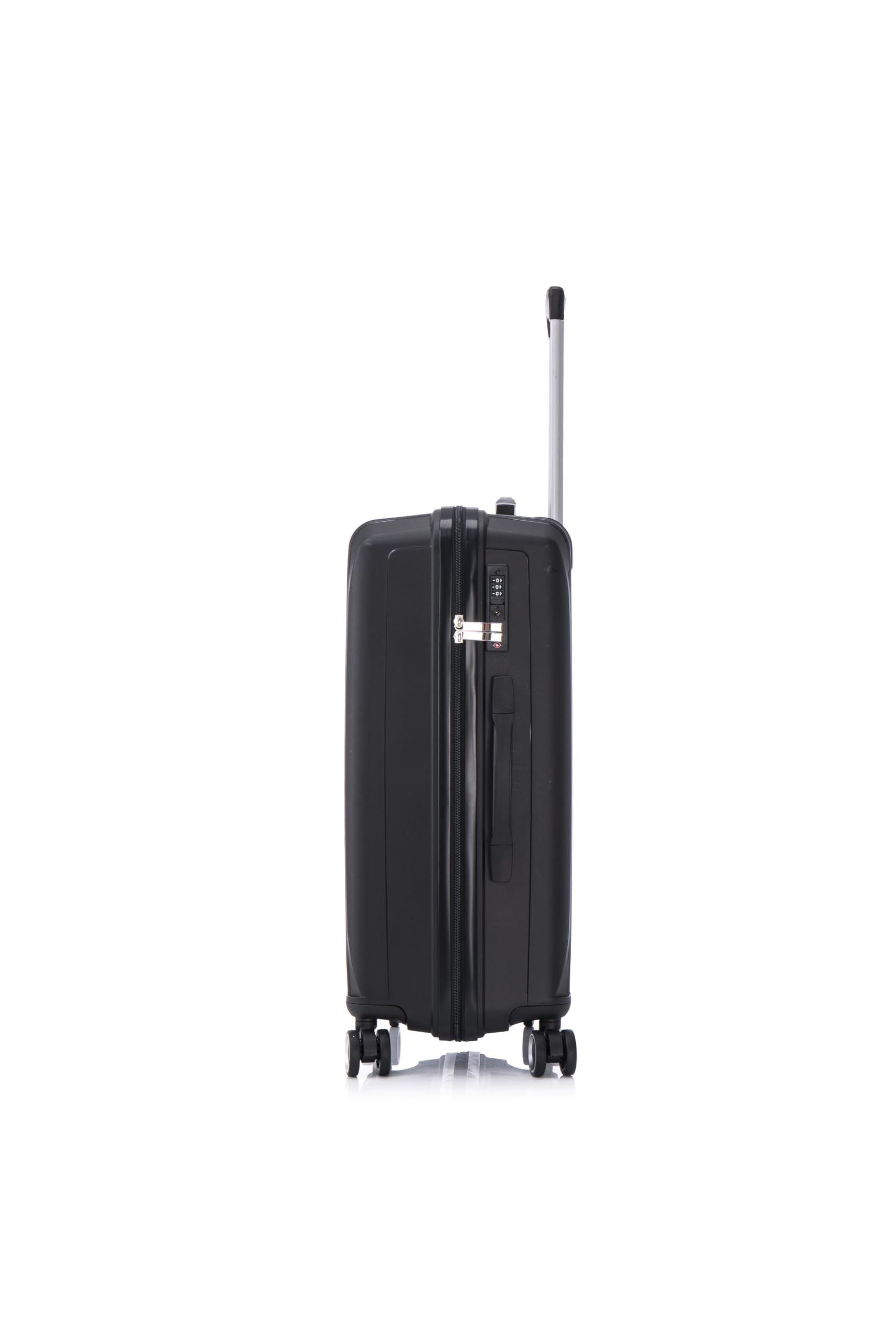 CELIMS - Valise Cabine 55x35x25 cm en Polypropylène | Ultra Légère 10 kg | Serrure TSA | 8 roulettes 360 | Noir