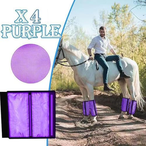 Botas antimoscas para caballos Mlllokfki con malla transpirable protectora 6
