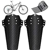 LORESJOY Schutzbleche Mountainbike, Mudguard MTB 29, 2Pcs Mountainbike Spritzschutz, MTB Vordere und hintere kompatible Mudguard fit 20