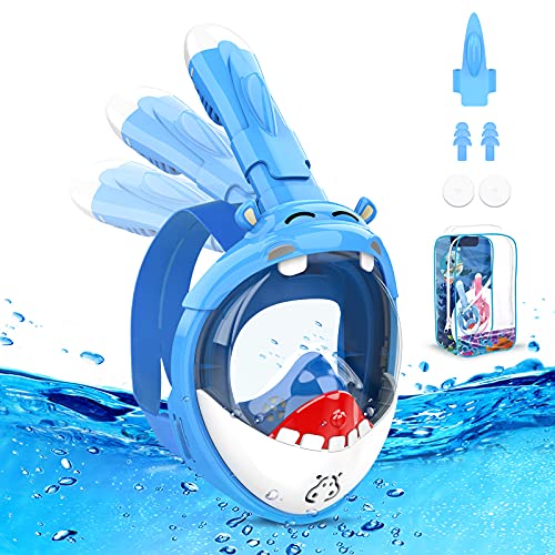 Full Face Snorkel Mask Kids 6-14 Mares Aquazone Blenny, Maschera