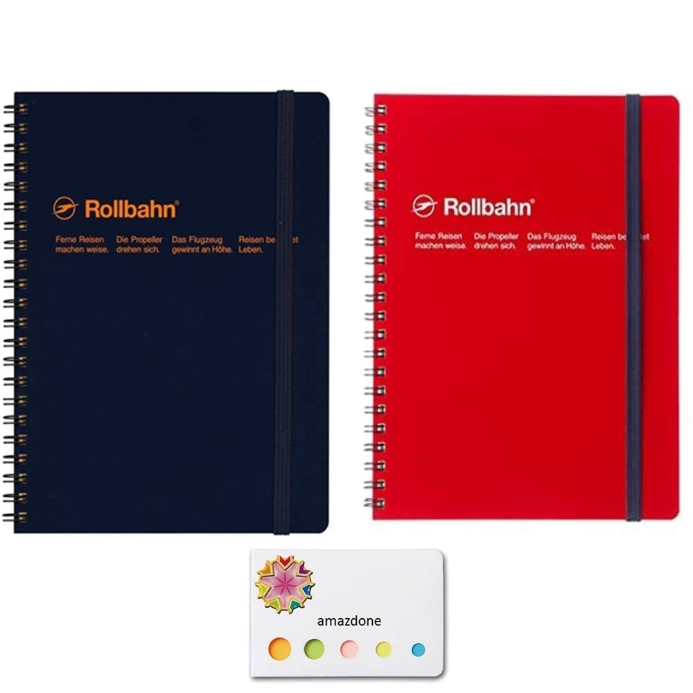 Mémo de poche Roruban Delfonics format A5 avec reliure spirale pour prise de notes