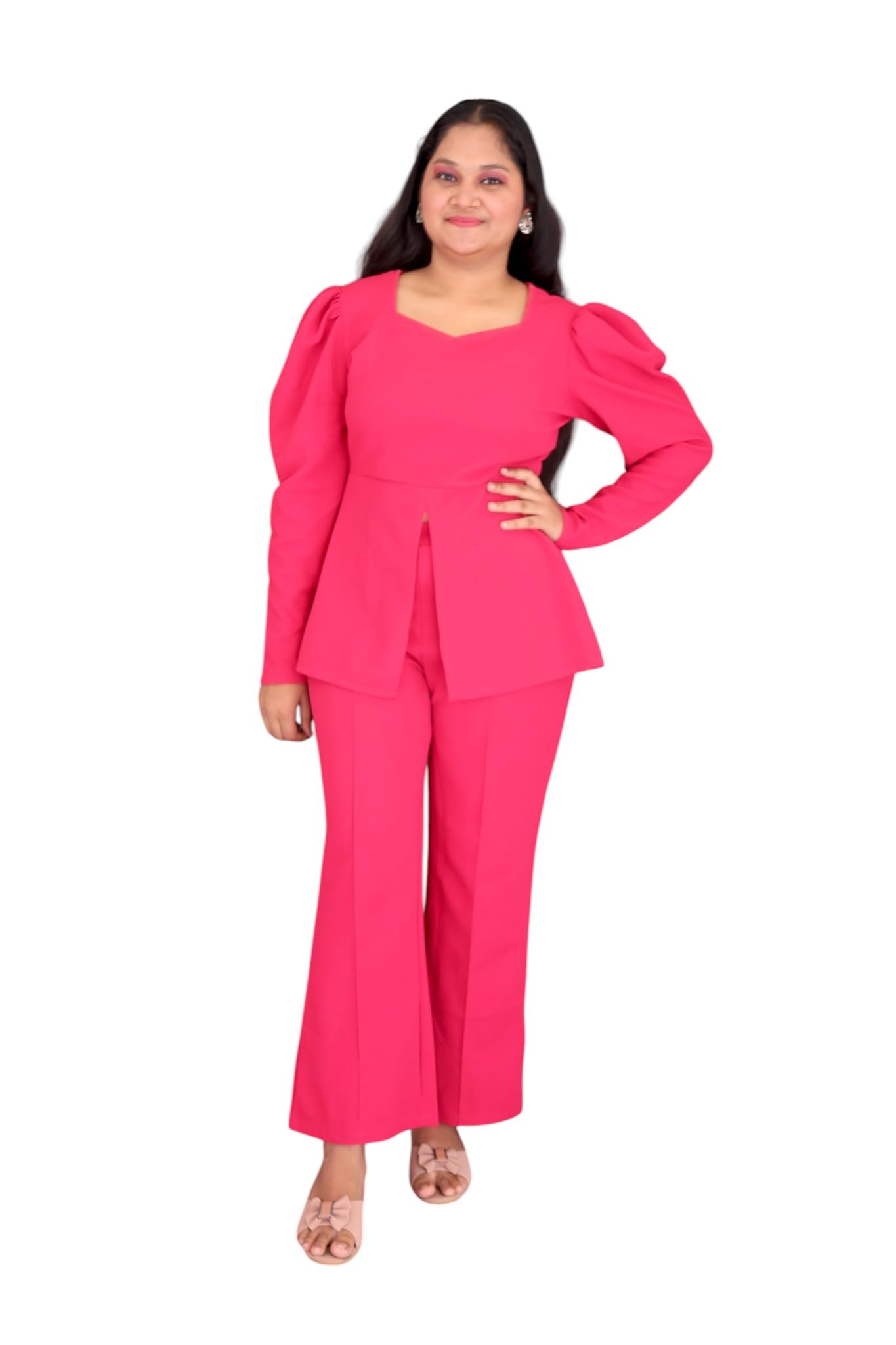 Women's Formal Wear Suit Set with Blazer and Pants-picture-23