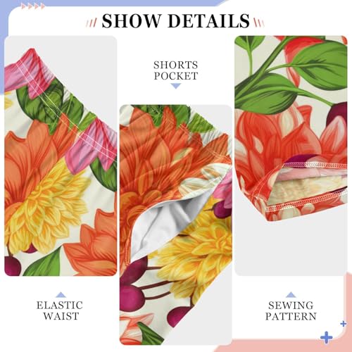 J JOYSAY Flower Berry Ivory Pajamas Pants Soft Long Pajama Bottoms Lounge Sleep Pants Size S-XL4