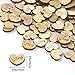 Lystaii 400pcs Rustic Wooden Love Heart Wedding Table Scatter Decoration Engraved Natural Wood Heart Table Confetti DIY Manual Patch for Crafts Wedding Engagement Bridal Shower Party