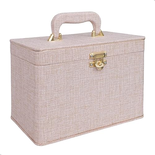 Maleta para 600 Fotos - 6 Álbuns fotográficos 10x15 JUTA BEGE Adulto Baú Box Luxo