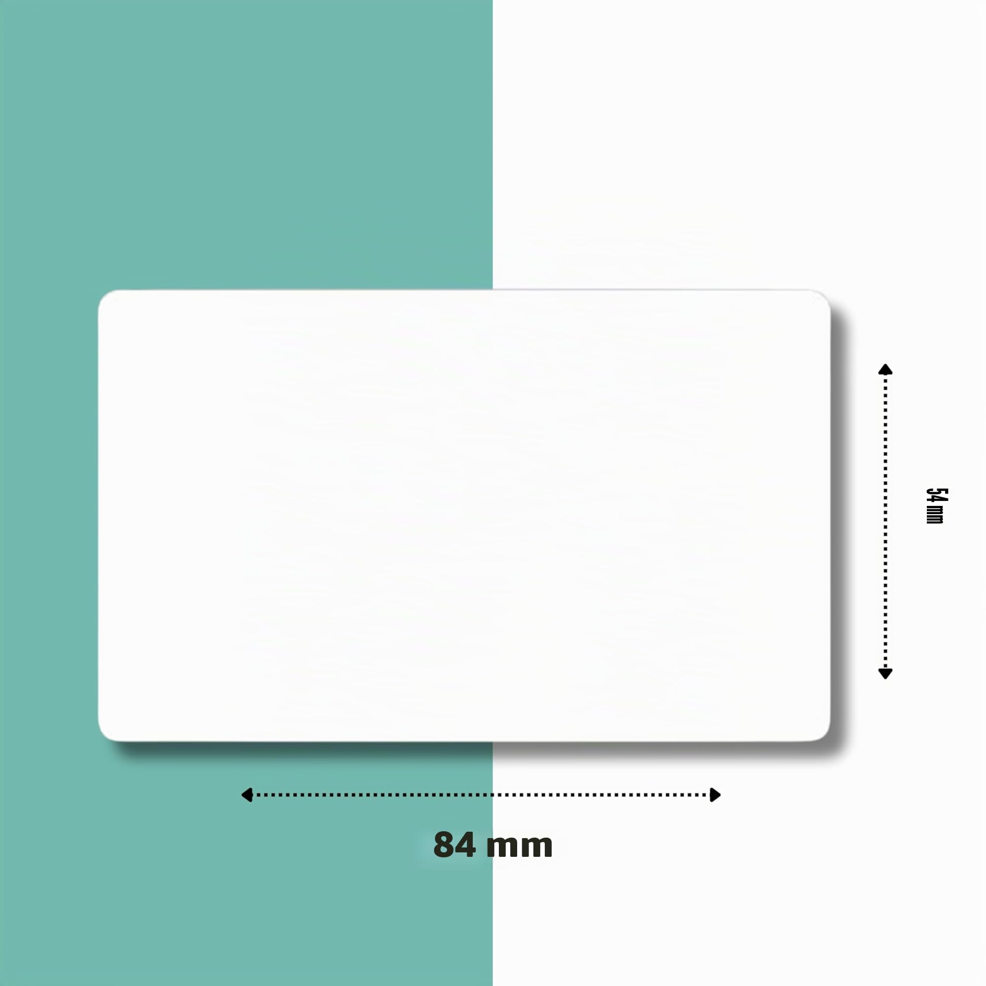 Double Dragon, 100 Tarjetas de Identificación de PVC Blanco, CR80 30 Mil (760 Micras), Compatibles con Impresoras ID Zebra, Magicard, Evolis, Fargo, Datacard y NiSCA, 86 x 54 mm