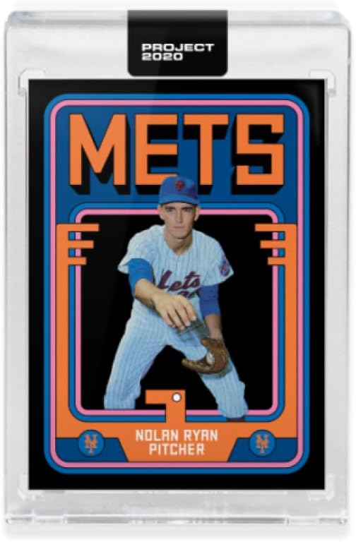 2020 Topps Project 2020 Baseball #126 Nolan Ryan New York Mets Artist Grotesk 1969 Topps Online Exclusive Limited Production