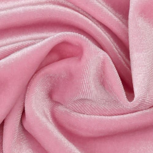 Richland Textiles Pink Yard Stretch Velvet Knit Fabric