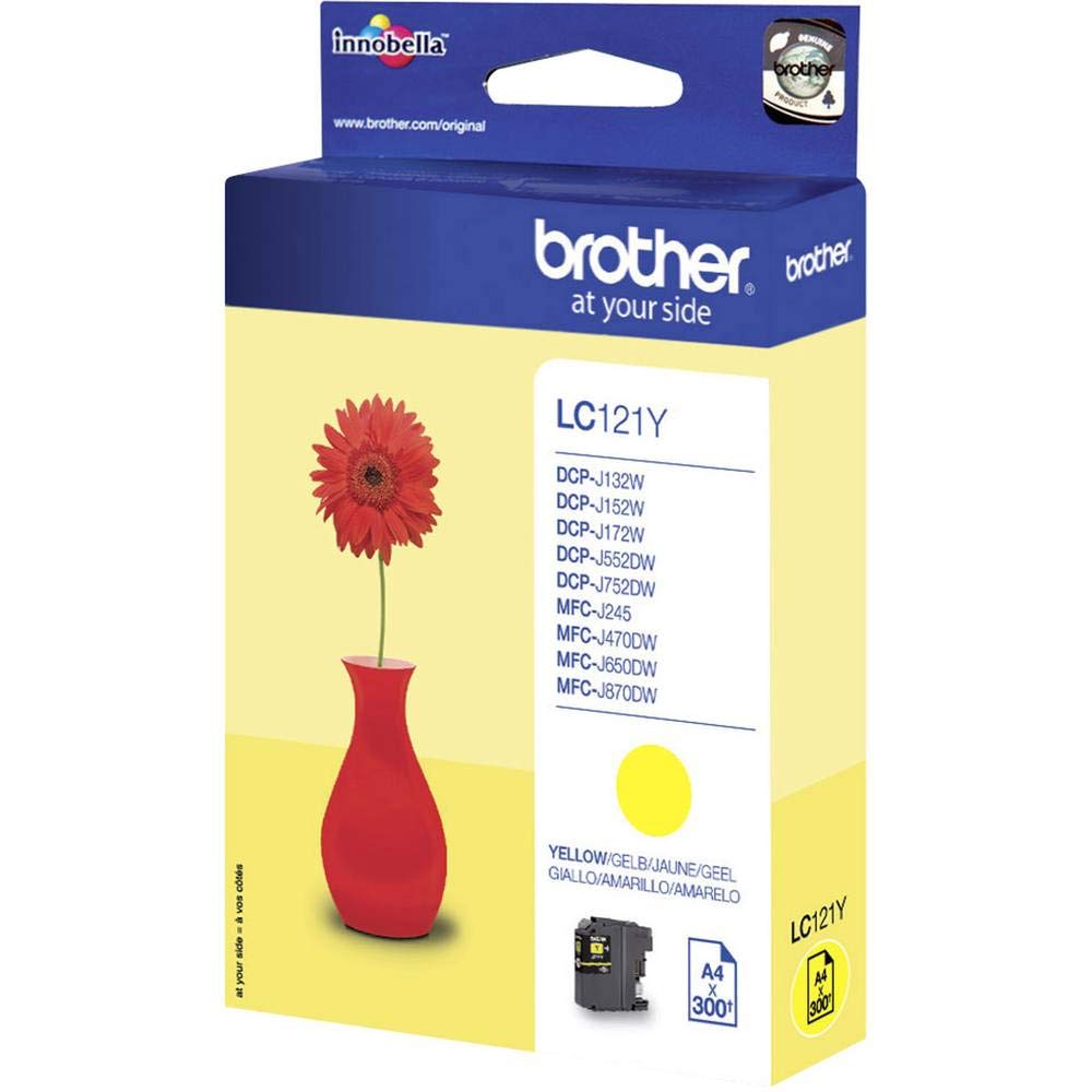 Brother LC-121Y ink cartridge Original Yellow 1 pcs