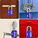 Diyife Combination Padlock, 4 Digit Outdoor Waterproof Lock for School Gym Sports Locker, Fence, Toolbox, Case, Hasp Cabinet Storage (Blue)