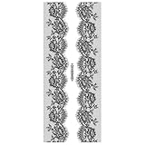 Dentelle tatouage temporaire cuisse faux tatouage Art autocollants noir blanc dentelle Sexy tatouage mariage Art autocollants pour la fête du Festival Tatouage Enfant Princesse (J, One Size)