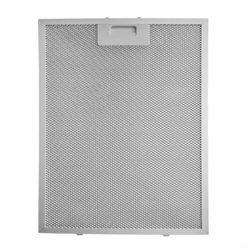 Bulevisiter Filtro de grasa de malla metálica plateada para campana extractora de cocina, 400 x 275 x 9 mm, 5 capas, filtro de ventilación de aluminio para campana extractora de cocina