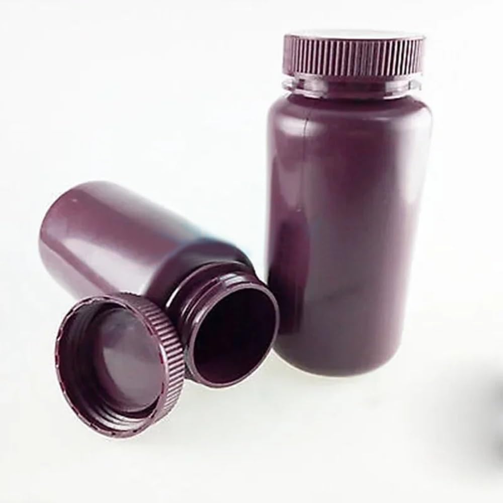 5 teile/los 5 ml 10 ml 15 ml 30 ml 60 ml 125 ml 250 ml 500 ml Braun PP Kunststoff zylindrischen Chemikalienbehälter Reagenzflasche(500ml)