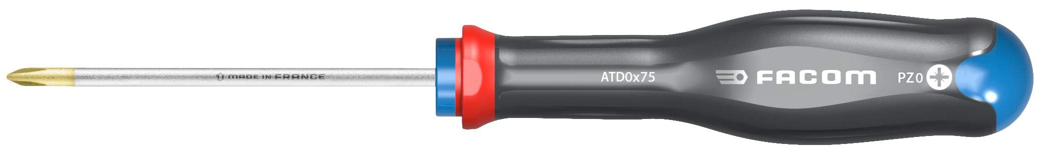 Facom Black Atd0x75 Protwist Screwdriver Ball For Pozidriv Phillips Screws - Short Blades