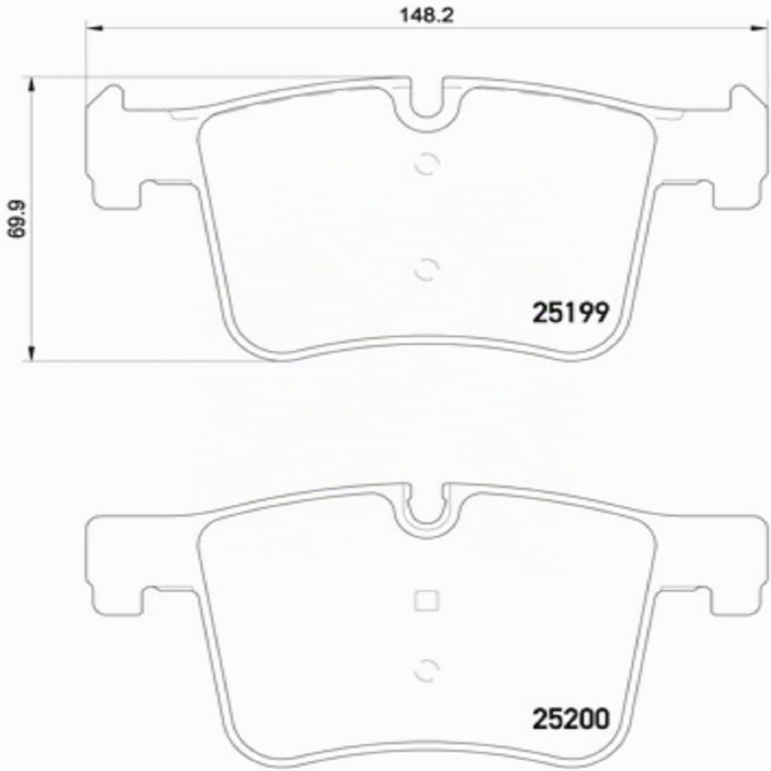 Brembo P06075 Plaquettes de Frein Avant