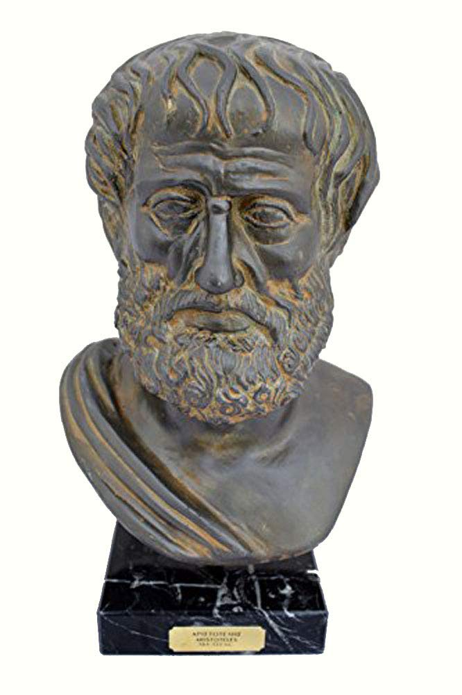 Estia Creations Aristoteles Gran Estatua Escultura Antiguo Filósofo Griego Busto 384-322 B.C.