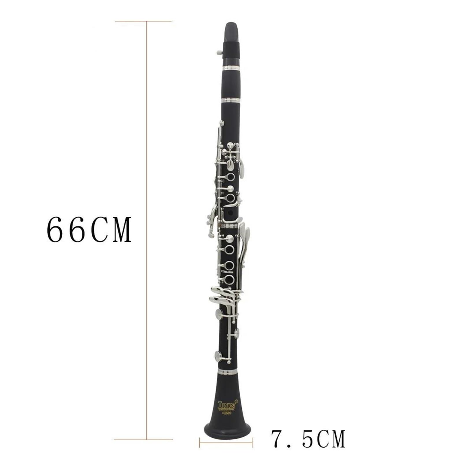 Clarinete Sib de baquelita de 17 teclas instrumento de viento madera profesional de ébano negro con caja y accesorios Tocando Clarinete