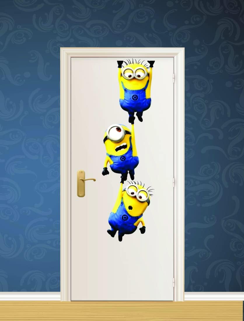 PVC Door Wall Self Adhesive Stickers for Living Room, Bedroom, Office (Multicolor, Size- 27 Cm X 88 Cm)