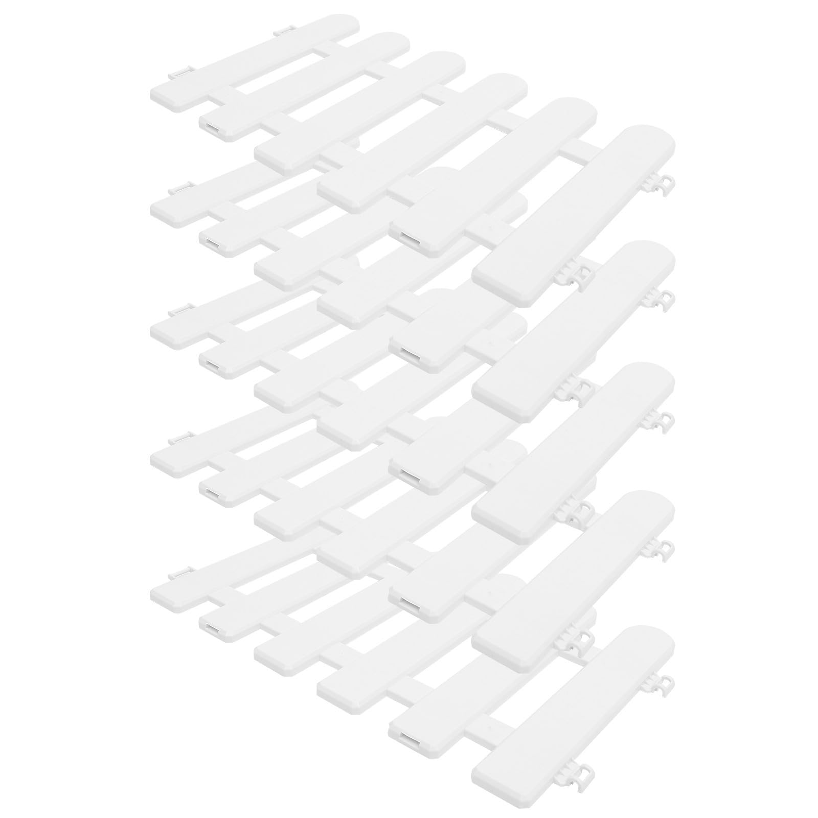 Clôture décorative jardin blanche en PVC GALPADA | Lot de 5 bordures flexibles