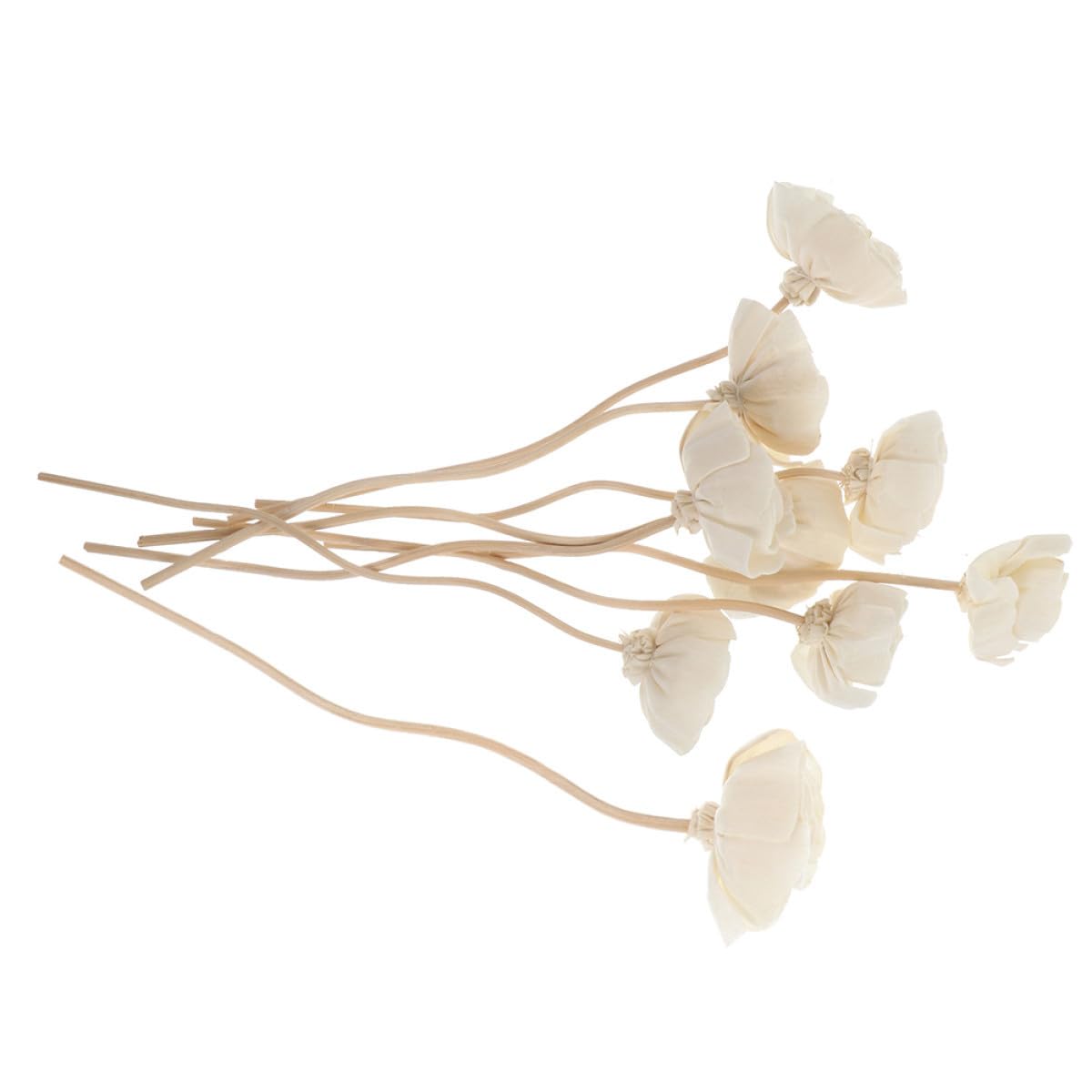 ULTECHNOVO 9stücke Feuerfreie Aromatherapie Diffusorstäbchen Rattan Mit Getrockneten Blumen Duftzerstäuber Für Ätherische Öle Wohnraumdekoration