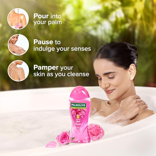 Image of Palmolive Soft Rose & Peony Aroma Alluring Love Body Wash | Mood boosting fragrance | Brightening | For youthful, hydrated skin | No paraben & silicone, pH balanced, Body Wash 250ml