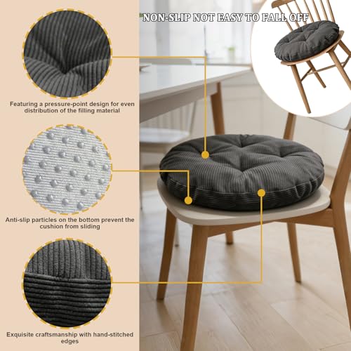 Cojín redondo para silla transpirable y lavable de oficina 6