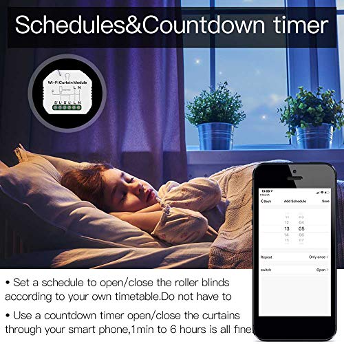 DECDEAL 2 Pcs 90-250 V Módulo de Interruptor de Cortina WiFi APP Controle Remoto Controle de Voz Com