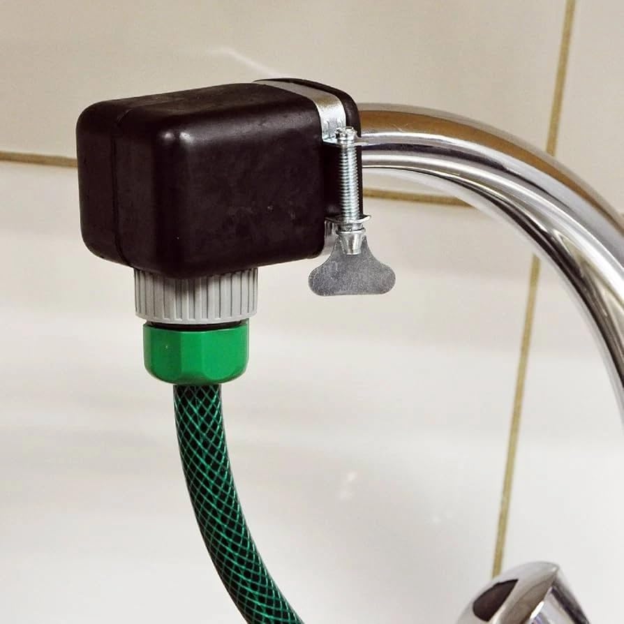 Kahaf Large Square Kitchen Mixer Tap Connector, Indoor Garden Hose Pipe Connector for Watering, Outdoor, and Indoor Use, Easy & Leak-Proof Attachment