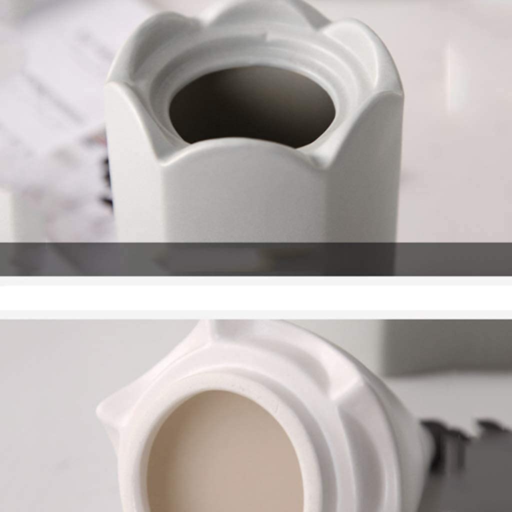 Portapenne da scrivania Portapenne Creativo in Ceramica, Portapenne Durevole Multifunzionale, Portapennelli per Trucco di Grande capacità, Cancelleria per Ornamenti da s