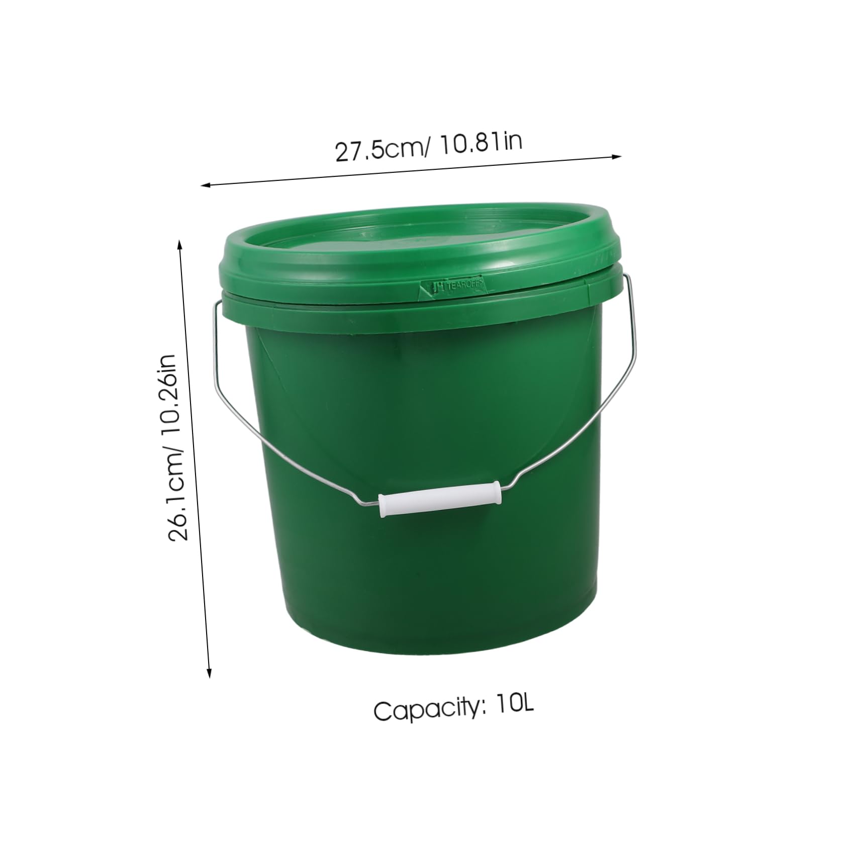 Cabilock Food Grade Plastic Fermenting Bucket with Airtight Lid Multipurpose Wine Beer Container with Convenient Handle for Home Brewing and Storage