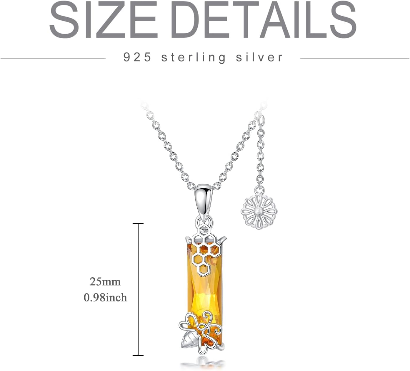 925 Sterling Silver Turtle/Bee/Butterfly/Hummingbird/Deer Pendant Austrian Crystal Jewelry Anniversary Birthday Gifts for Women Mom Wife Her - Image 5