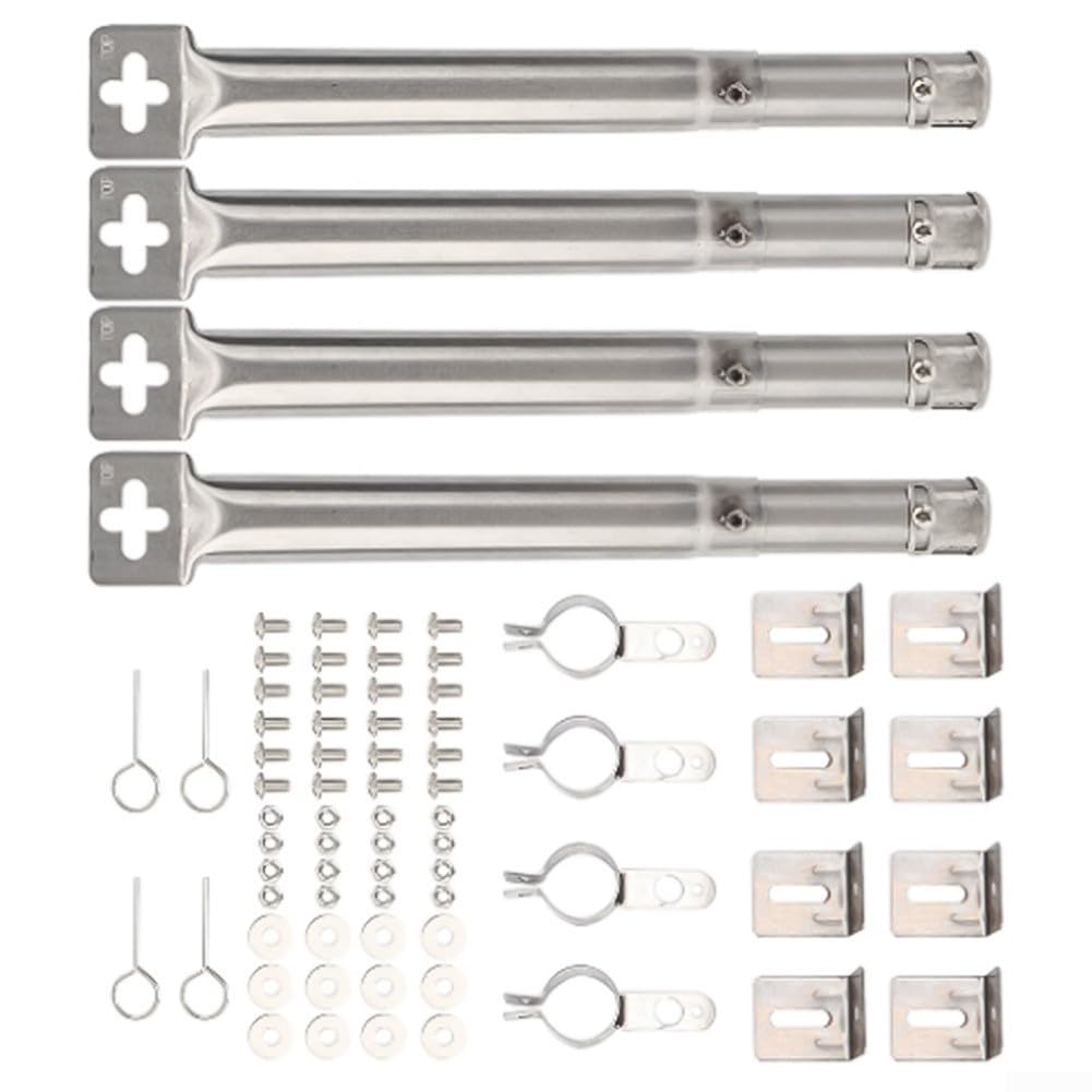 Quemador de parrilla de gas ajustable de acero inoxidable para barbacoa de 30,5 cm a 44,5 cm para Outback Campingaz, distribución uniforme de llama, pieza de repuesto de ajuste seguro 42204