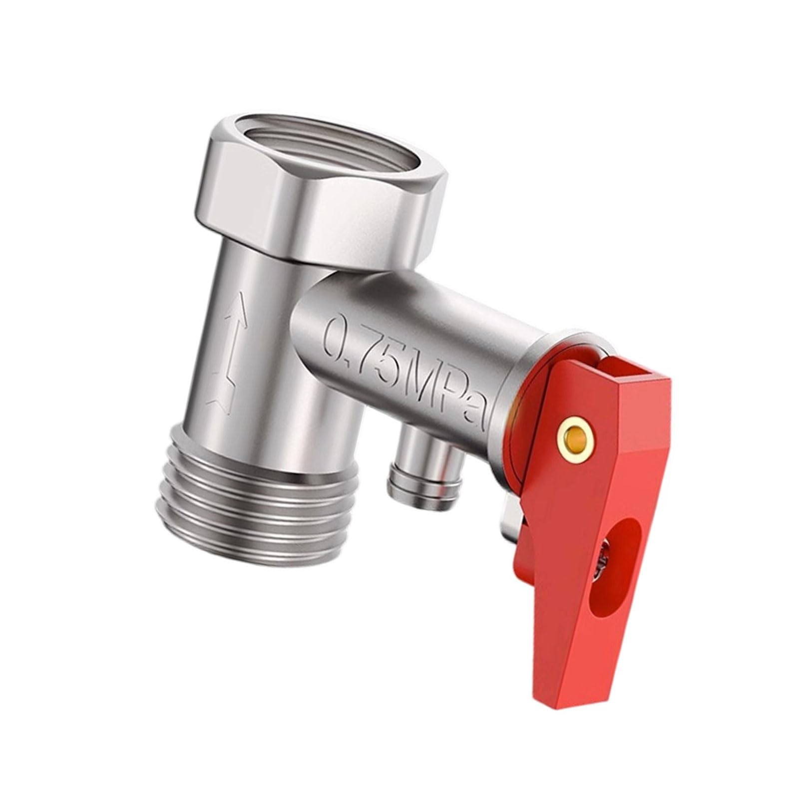 Tsophreniq 0.75Mpa Universals Pressure Relief Valves Replacement Electric Waters Heater Valves For Water Heaters Systems Easy To Use Universals Pressure Relief