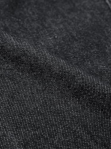 Image of The Souled Store Pleated Denim: Charcoal Men and Boys Zip Fly Washed Cotton Spandex Lightweight Stretchable Everyday Pleated Front Straight Fit Denim Jeans