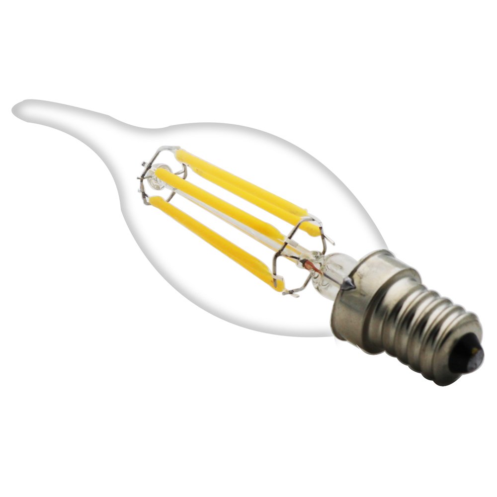 20 Pack E14 Vintage LED Filament Ampoules Flamme 6W Blanc Chaud 2700K C35 Queue Pour Rétro Vieux Lustre Pendentif Lampe