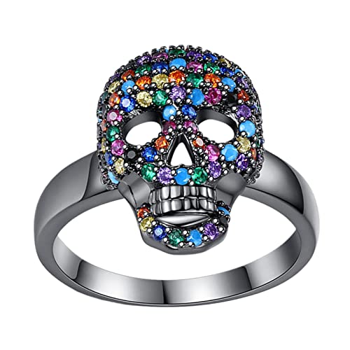 Aotuman Vintage Punk s voor mannen vrouwen | Gothic Skull Open Unieke Vintage, Unieke Vintage Punk Verstelbare Statement… - Image 8