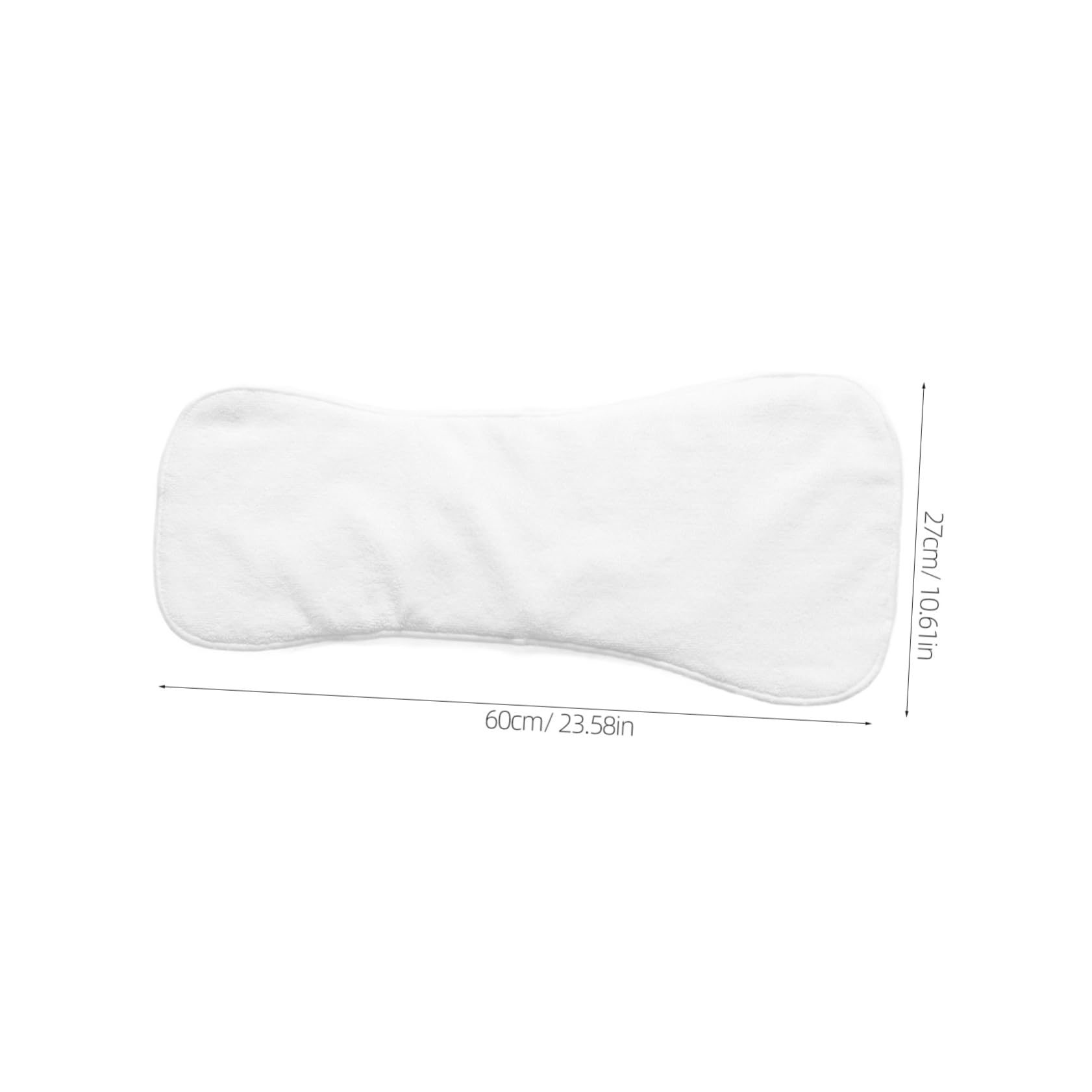 Couche Lavable pour Adulte en Tissu Blanc, Quatre Couches Absorbantes, Douce et Respectueuse Peau, Réutilisable et Adaptée pour Lit et Poussette