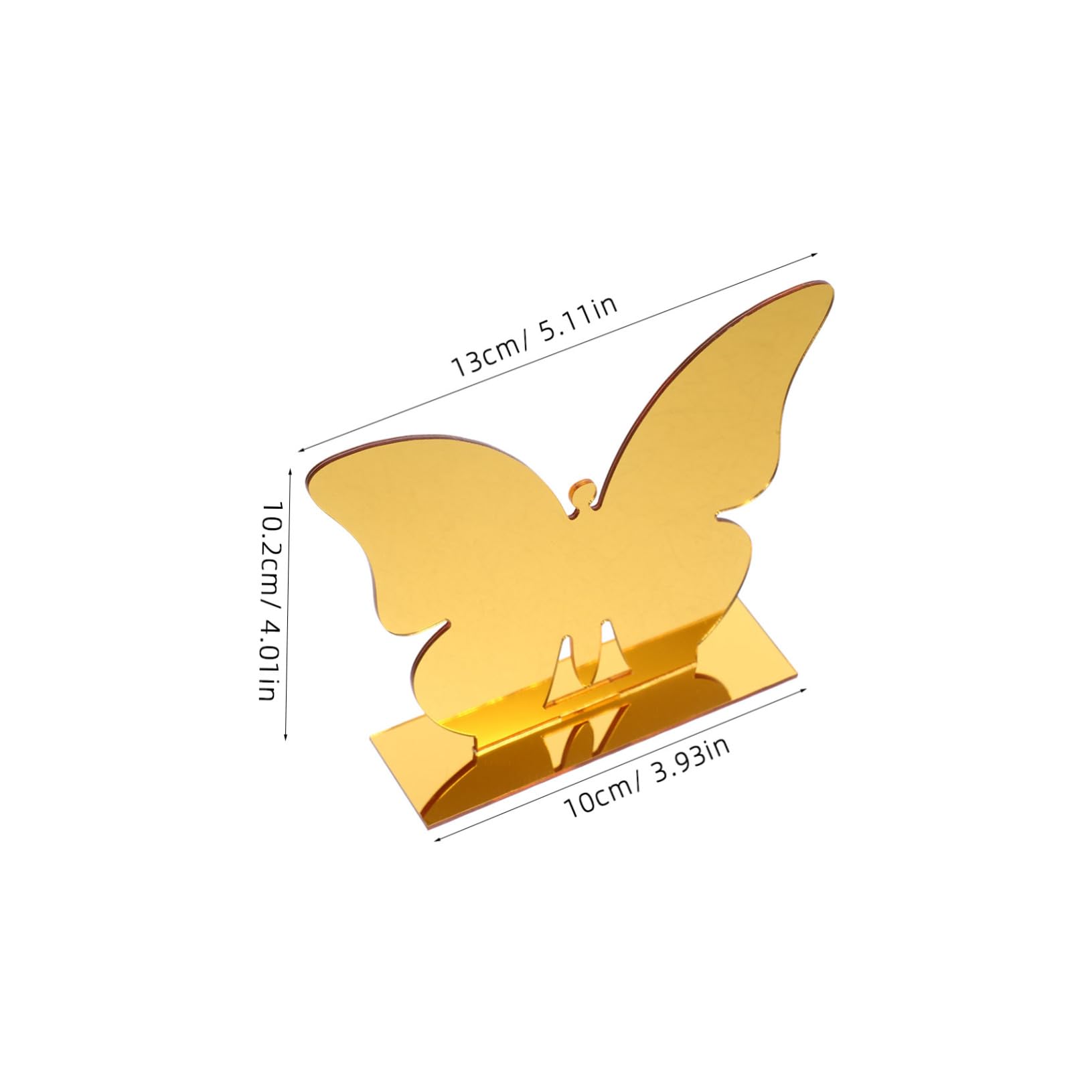 SOLUSTRE Butterfly Acrylic Place Cards 4pcs Table Number Signs for Wedding Party Banquet Hotel Safe Writing