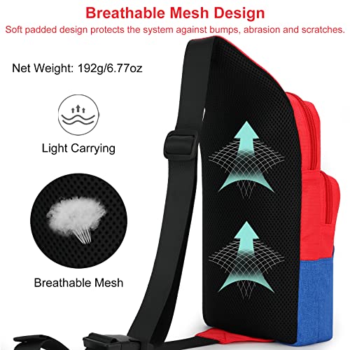 Owngen Cute Travel Bag For Nintendo Switch/ Lite / Oled, Portable Small Sling Crossbody Shoulder Carrying Storage Backpack For Ns Consolo, Charging Dock, Joy-Cons, Accessories For Kids, Boys, Girls #TOP5