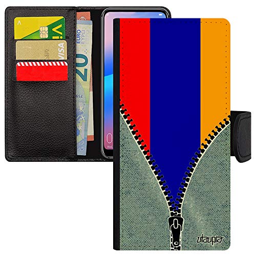Coque Samsung A31 en cuir à rabat portefeuille avec motif drapeau arménien