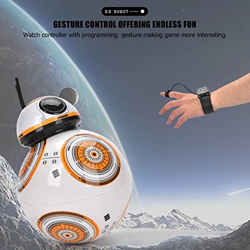 Géneric Jlhobby Bb8 Robot Toy With Gesture Sensing, Handle Remote Control - Programmable Rc Robot, 360° Rolling Maglev Structure Toy For Kids #TOP3