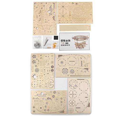 Denash 3D Puzzle, Holz DIY Puzzle Modell Montage Handwerk Kits luftschiff Modell Puzzle pädagogisches Spielzeug Kinder…
