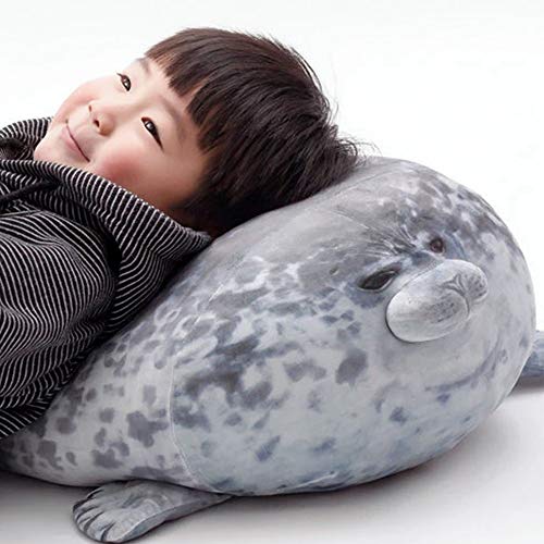 Yozatia Chubby Blob Seal Pillow, Giant Stuffed Animals Hugging Pillow, Anime Plushies Cute Pillows Large(23.6 In) #TOP4