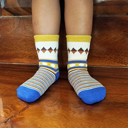 Rative Non Skid Anti Slip Crew Socks With Grips For Baby Toddlers Boys (6-12 Months, 12-Pairs/Rb-71518) #TOP2