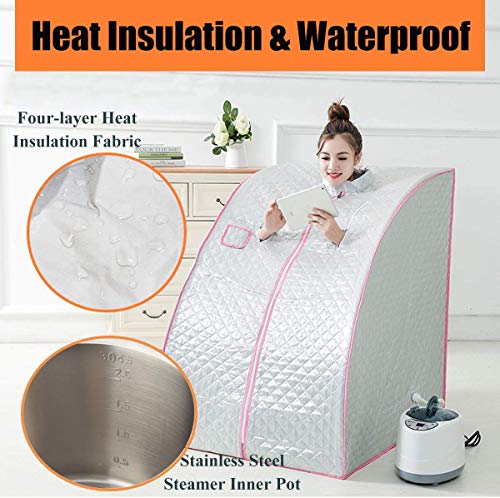 image for Timechee Portable Steam Sauna Spa, Personal Folding Sauna Tent with Fo