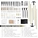 GLORYFIRE Gun Cleaning Kit Universal for Guns, Gun Brushes for Pistol, Handgun, Shotgun, Elite Brass Rods and Wire Rope, Hunting Gear Gun Accessories for Men(Nylon Jags Set)
