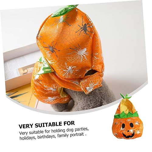 Disfraz Adorable Calabaza para Perros y Gatos Halloween miniatura 3