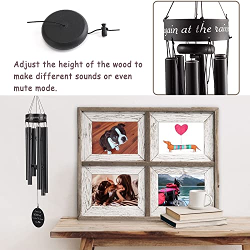 Memorial Chimes With Dog Paws Paw Prints, Dog Sympathy Windchimes Outdoors Pet Loss, Windchime In Memory Of A Loved One Pet Dog, 30'' Dog Paw Prints Left By You Wind Chime, Rainbow Bridge Chimes Gifts #TOP3